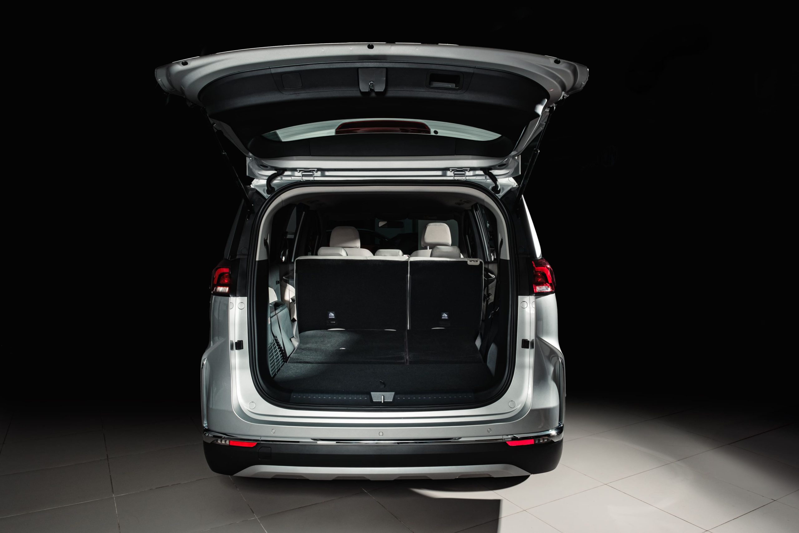 Image of the open trunk of the MG G50 Plus.