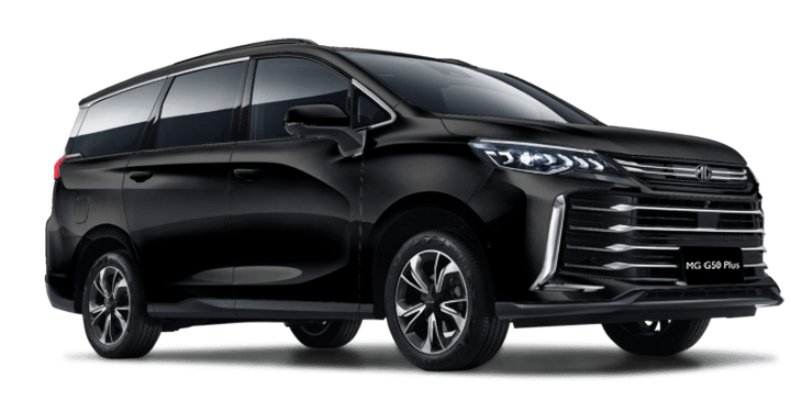 Image of three-quarters view of black MG G50 Plus.