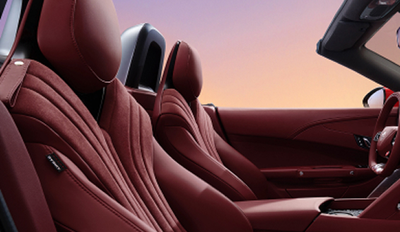 Passenger seats of a MG Cyberster EV