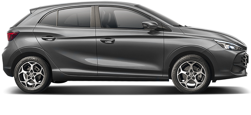 Image of the side view of a black MG 3.