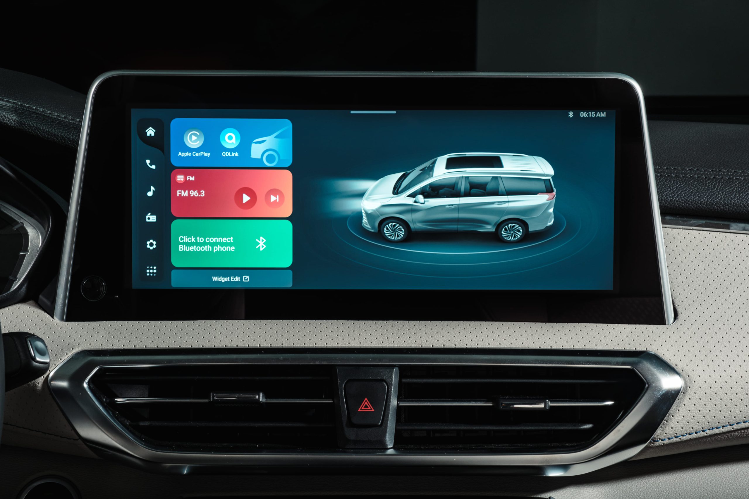 Image of MG G50 Plus' 12.3 inch touchscreen infotainment system.