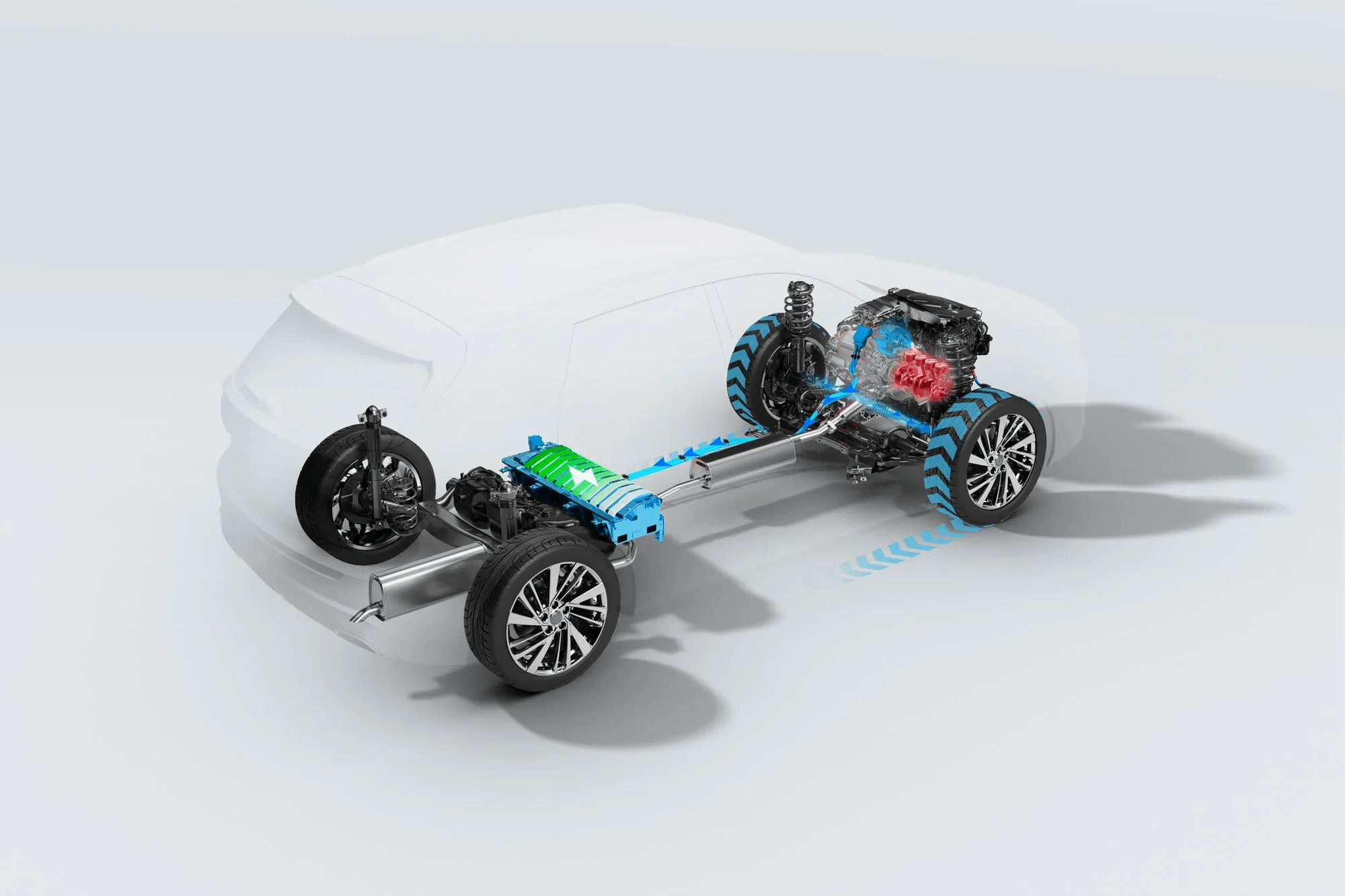 MG ZS Hybrid+ Battery and Engine