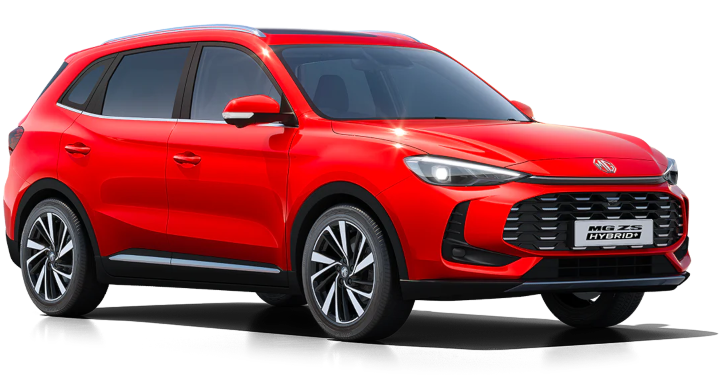 Image of a red MG ZS