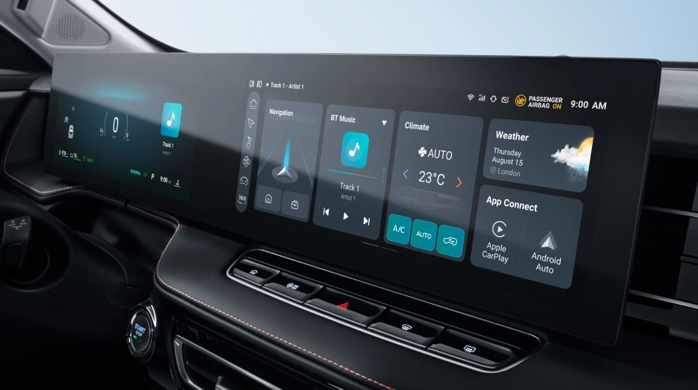 Dual 12.3” Touch Screen Display 