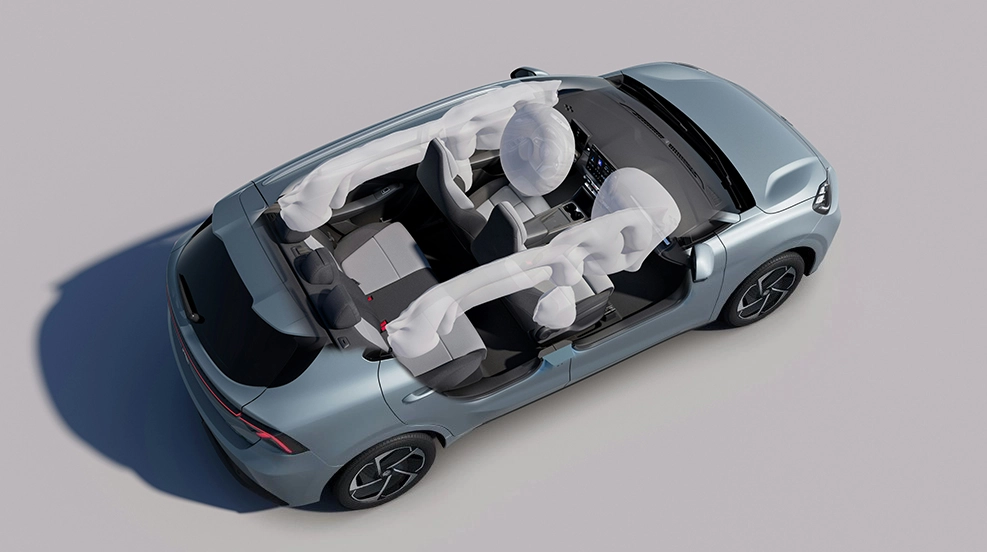 Front, Side, and Curtain Airbags