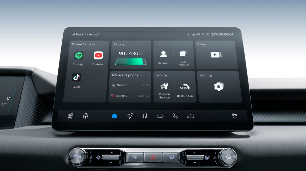 12.8” Infotainment Screen