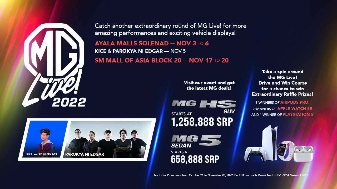 MG Live! 2022 Kicks Into High Gear With Extraordinary Promos, Raffle Prizes, and FREE Live Music Performances