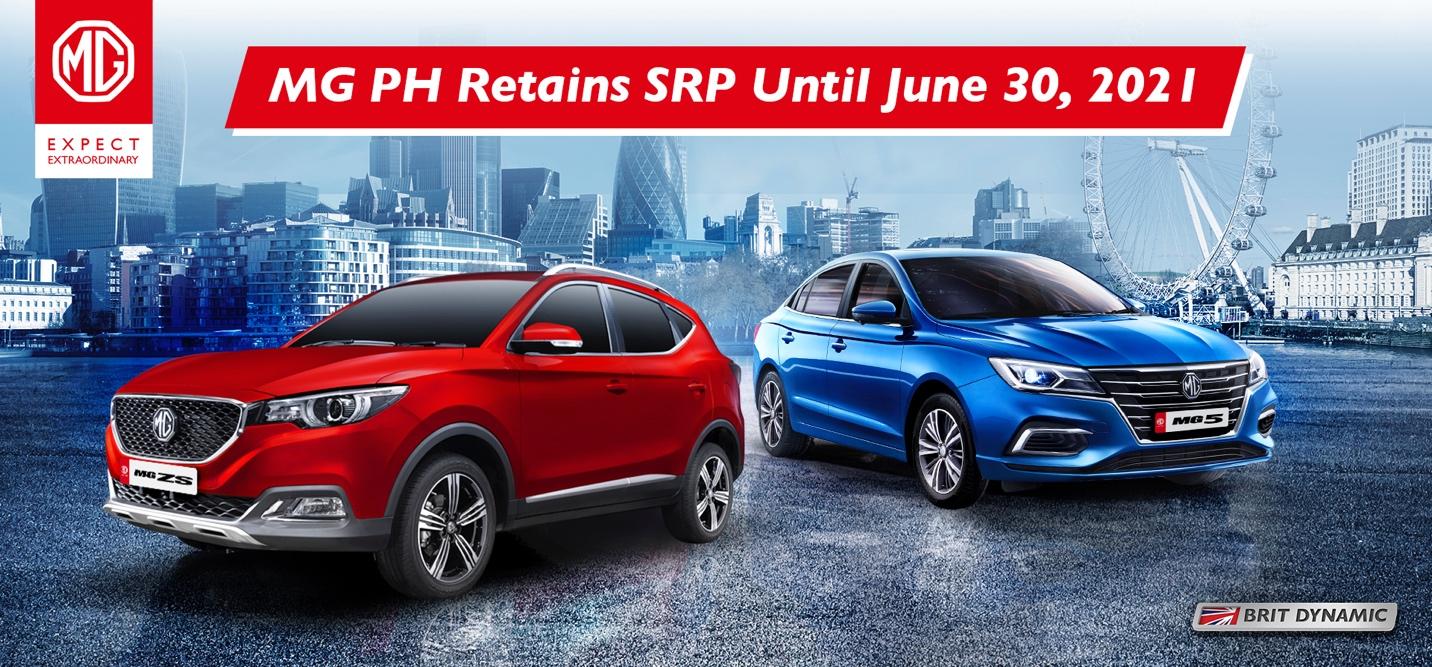 UPDATE: MG PHILIPPINES RETAINS VEHICLE SRPS UNTIL JUNE 30, 2021